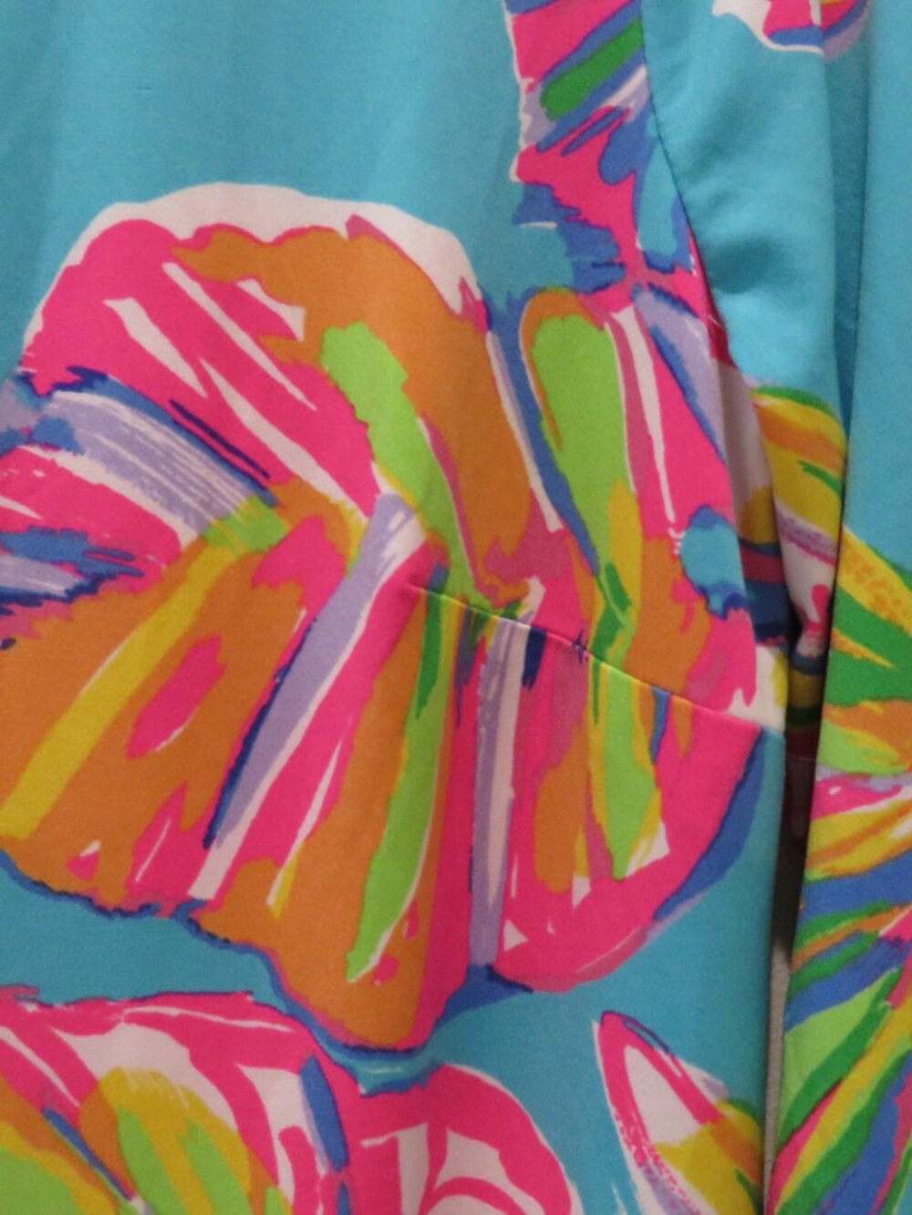LILLY PULITZER Fairfield Tunic Dress Sea Blue Summer Haze Small Preppy Bright - Picture 5 of 15